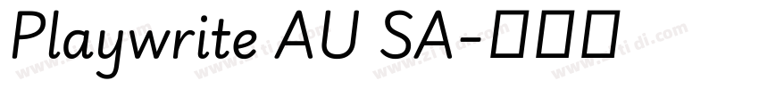Playwrite AU SA字体转换